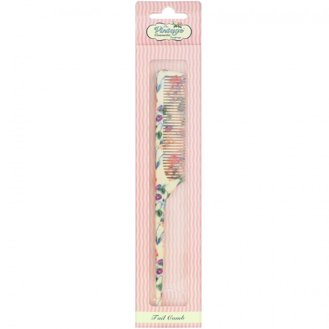 The Vintage Cosmetic Co., Tail Comb, Fabulously Floral, 1 Count The Vintage Cosmetic Co., Tail Comb, Fabulously Floral, 1 Count