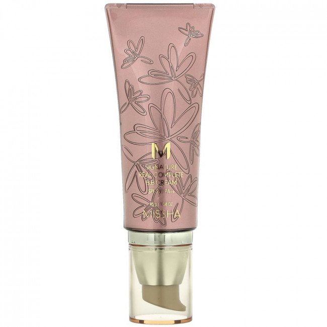 Missha, M Signature Real Complete, BB-крем, SPF 25/PA ++, № 23, натуральный бежевый с желтым подтоном, 45 г (1,58 унции) Missha, M Signature Real Complete, BB-крем, SPF 25/PA ++, № 23, натуральный бежевый с желтым подтоном, 45 г (1,58 унции)