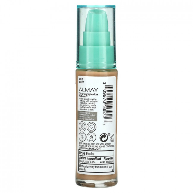 Almay, очищающий крем для лица, 200 Buff, 30 мл (1 жидк. унция)