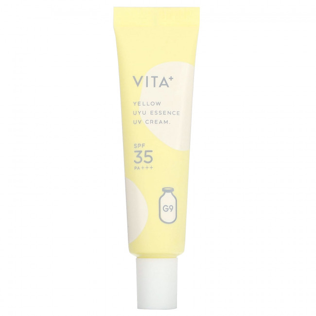 G9skin, Vita + UYU Essence UV Cream, солнцезащитный крем SPF 35 PA +++, желтый, 25 г G9skin, Vita + UYU Essence UV Cream, солнцезащитный крем SPF 35 PA +++, желтый, 25 г