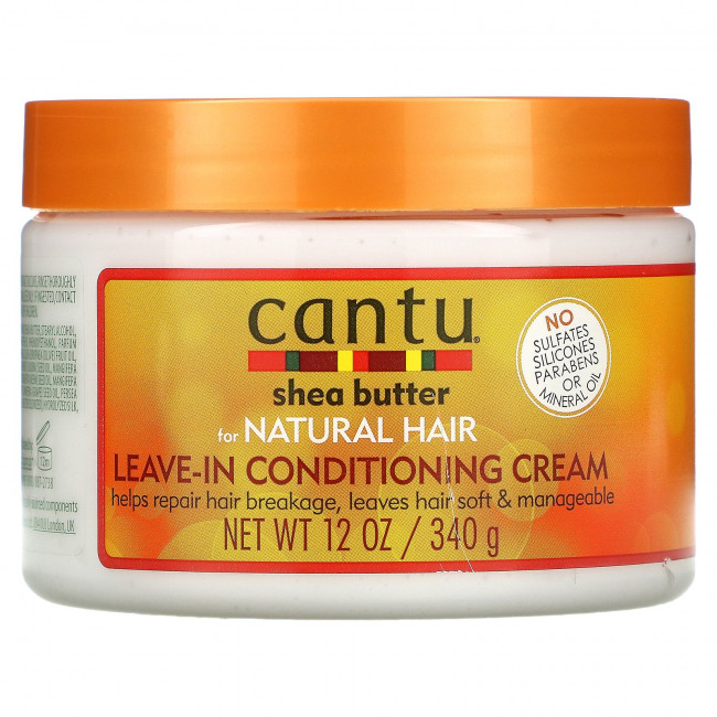 Cantu, Масло ши для натуральных волос, несмываемый кондиционер, 340 г (12 унций) Cantu, Масло ши для натуральных волос, несмываемый кондиционер, 340 г (12 унций)