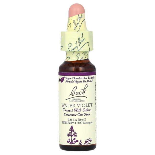 Bach, Original Flower Remedies, вода из фиалки, 10 мл (0,35 жидк. унции) Bach, Original Flower Remedies, вода из фиалки, 10 мл (0,35 жидк. унции)