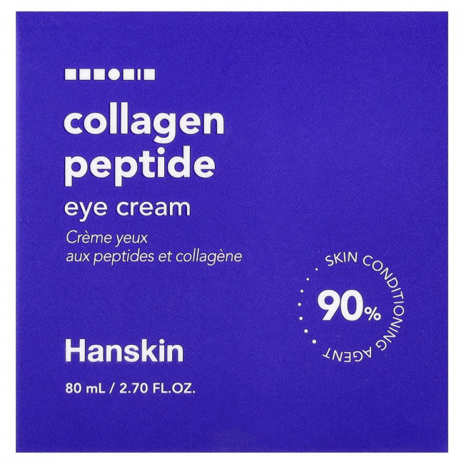 Hanskin, коллагеновый пептидный крем для глаз, 80 мл (2,7 жидких унции) Hanskin, коллагеновый пептидный крем для глаз, 80 мл (2,7 жидких унции)
