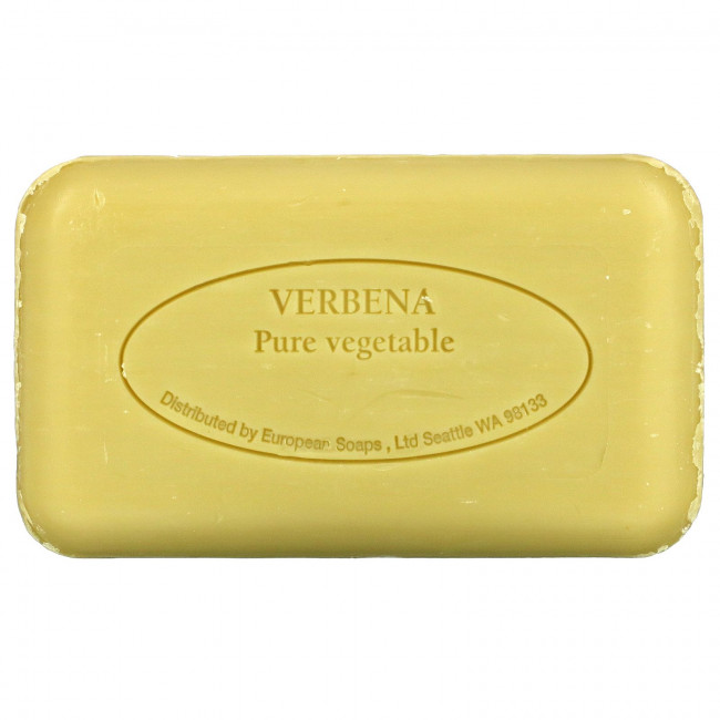 European Soaps, Pre de Provence, кусковое мыло, вербена, 150 г (5,2 унции) European Soaps, Pre de Provence, кусковое мыло, вербена, 150 г (5,2 унции)
