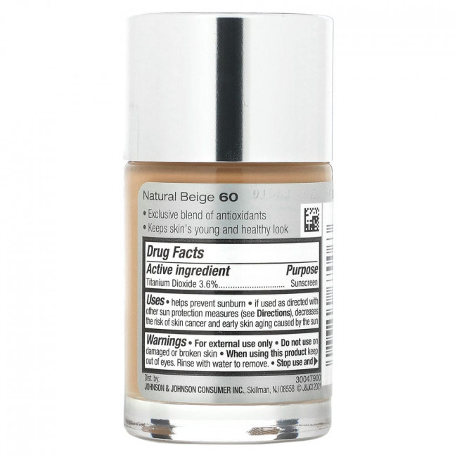Neutrogena, Жидкая косметика для здоровой кожи, SPF 20, натуральный бежевый 60, 30 мл (1 жидк. Унция)