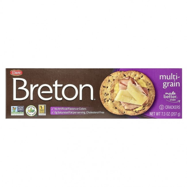 Breton Original Crackers, Крекеры, из нескольких видов злаков, 207 г (7,3 унции) (Товар снят с продажи) Breton Original Crackers, Крекеры, из нескольких видов злаков, 207 г (7,3 унции) (Товар снят с продажи)