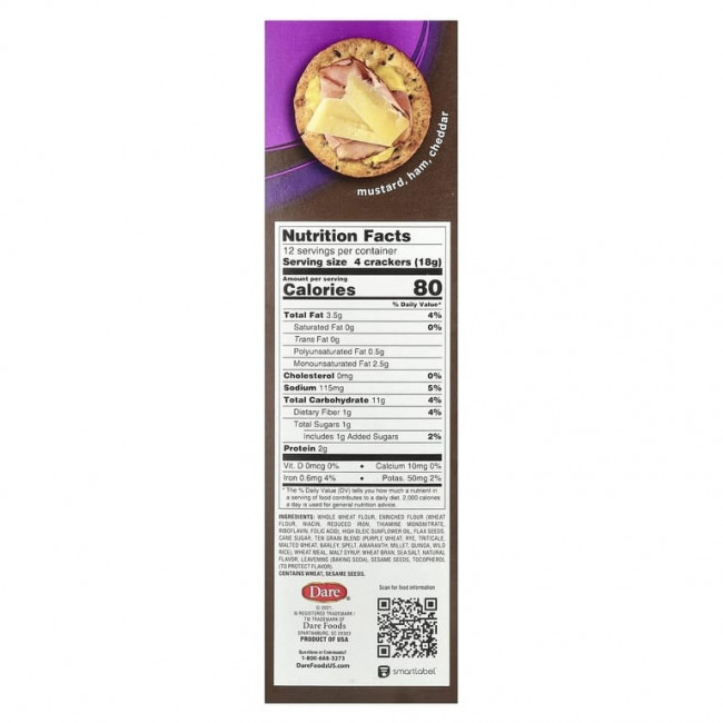 Breton Original Crackers, Крекеры, из нескольких видов злаков, 207 г (7,3 унции) (Товар снят с продажи) Breton Original Crackers, Крекеры, из нескольких видов злаков, 207 г (7,3 унции) (Товар снят с продажи)