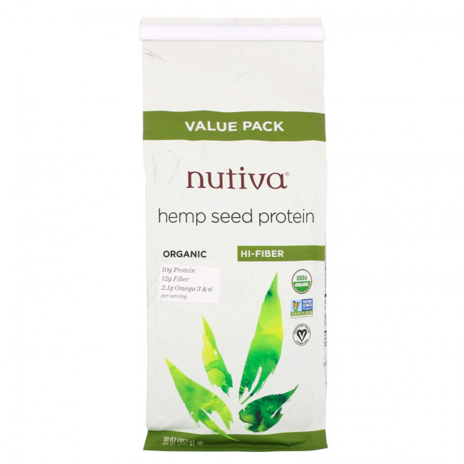 Nutiva, протеин из органических семян конопли, 851 г (30 унций) Nutiva, протеин из органических семян конопли, 851 г (30 унций)