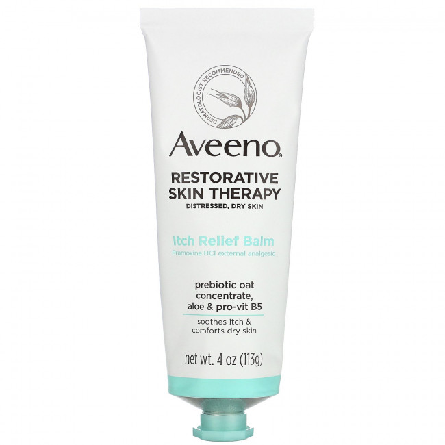 Aveeno, Restorative Skin Therapy, бальзам для снятия зуда, 113 г (4 унции)