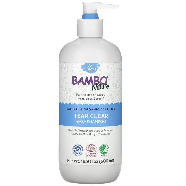 Bambo Nature, Детский шампунь Tear Clear, 16,9 жидких унций (500 мл) Bambo Nature, Детский шампунь Tear Clear, 16,9 жидких унций (500 мл)