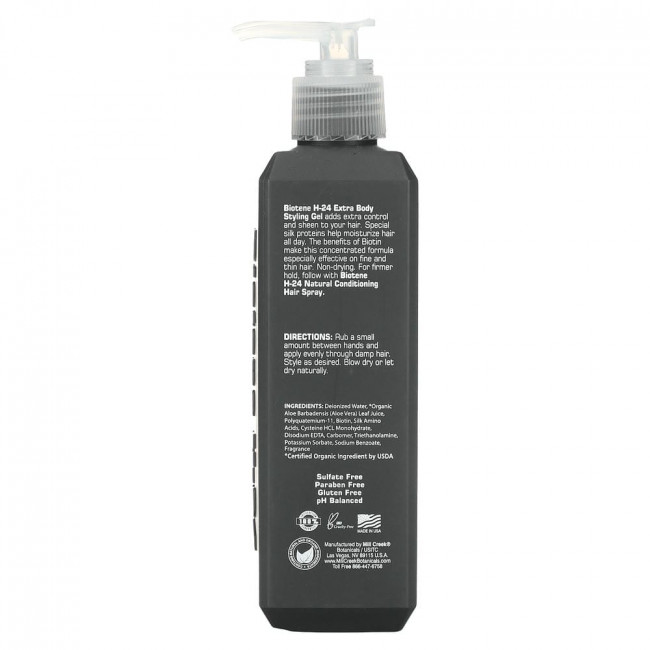 Mill Creek Botanicals, Biotene H-24, Extra Body Styling Gel, 8.5 fl oz (250 ml) (Снят с производства)