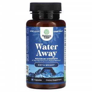 Natures Craft, Water Away, максимальная эффективность, 60 капсул
