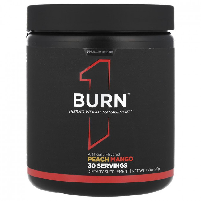 Rule One Proteins, Burn™, Thermo Weight Management, Персик-Манго, 210 г (7,41 унции) Rule One Proteins, Burn™, Thermo Weight Management, Персик-Манго, 210 г (7,41 унции)