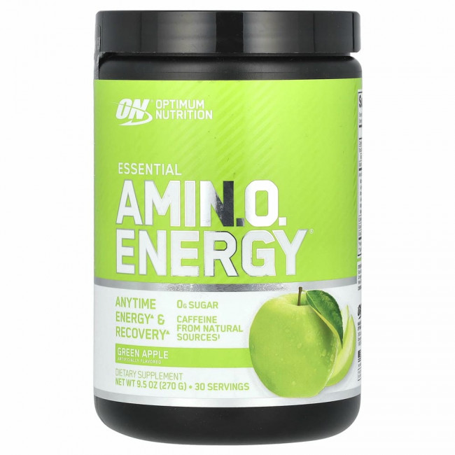 Optimum Nutrition, Essential Amino Energy, Green Apple, 0.6 lbs, 30 servings Optimum Nutrition, Essential Amino Energy, Green Apple, 0.6 lbs, 30 servings