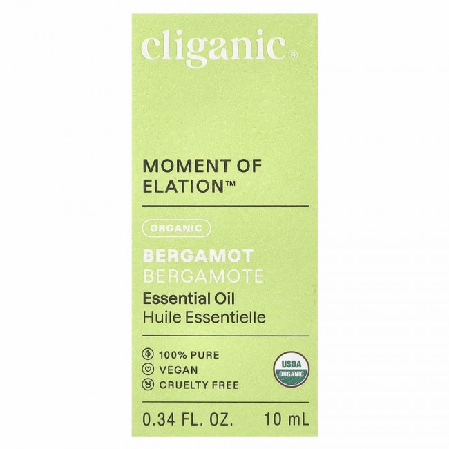 Cliganic, 100% чистое эфирное масло, бергамот, 10 мл (0,3 жидкой унции) Cliganic, 100% чистое эфирное масло, бергамот, 10 мл (0,3 жидкой унции)