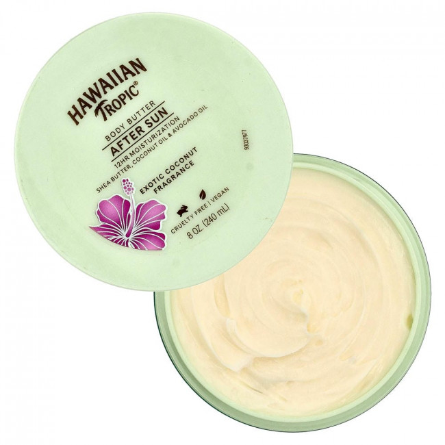 Hawaiian Tropic, After Sun Body Butter, Exotic Coconut, 8 унций (240 мл) Hawaiian Tropic, After Sun Body Butter, Exotic Coconut, 8 унций (240 мл)