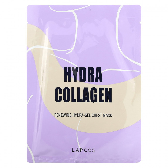 Lapcos, Hydra Collagen, Renewing Hydra-Gel Chest Beauty Mask, 1 Sheet, 1.14 oz (40 g) Lapcos, Hydra Collagen, Renewing Hydra-Gel Chest Beauty Mask, 1 Sheet, 1.14 oz (40 g)