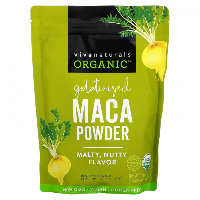 Viva Naturals, Органический желатинизированный порошок маки, 454 г (1 фунт) Viva Naturals, Органический желатинизированный порошок маки, 454 г (1 фунт)