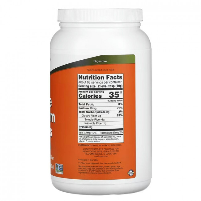 NOW Foods, цельная оболочка семян подорожника, 680 г (24 унции) NOW Foods, цельная оболочка семян подорожника, 680 г (24 унции)