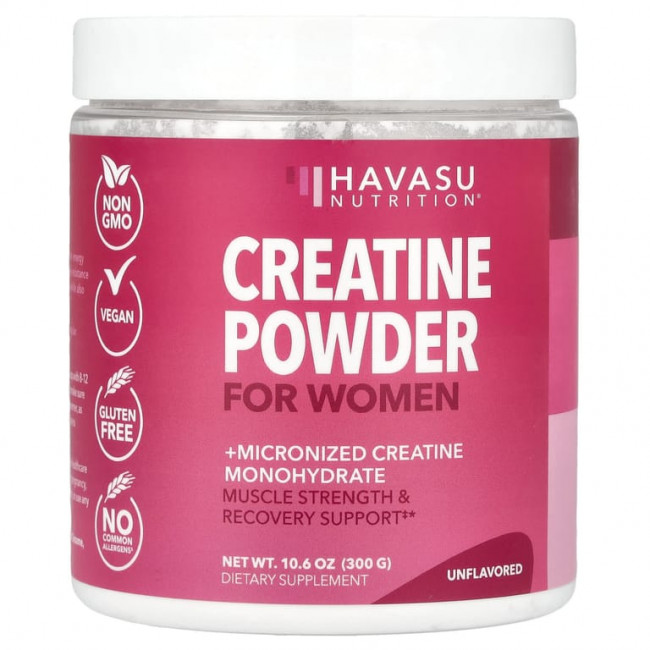 Havasu Nutrition, Креатин в порошке для женщин, без добавок, 300 г (10,6 унции) Havasu Nutrition, Креатин в порошке для женщин, без добавок, 300 г (10,6 унции)