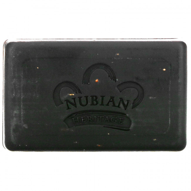Nubian Heritage, African Black Soap, очищающее мыло для лица, 99 г (3,5 унции) Nubian Heritage, African Black Soap, очищающее мыло для лица, 99 г (3,5 унции)