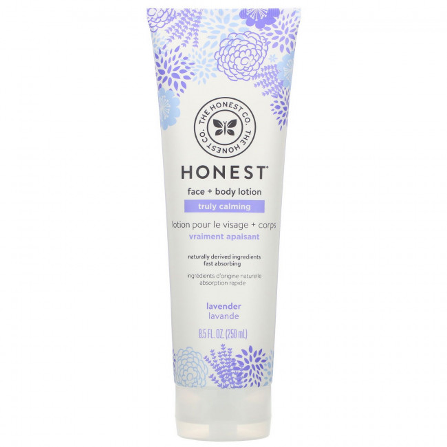 The Honest Company, Успокаивающий лосьон для лица и тела, с лавандой, 250 мл (8,5 жидк. Унции) The Honest Company, Успокаивающий лосьон для лица и тела, с лавандой, 250 мл (8,5 жидк. Унции)