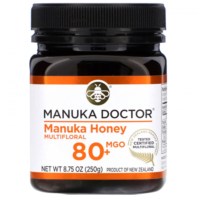 Manuka Doctor, мед манука из разнотравья, MGO 80+, 250 г (8,75 унции) Manuka Doctor, мед манука из разнотравья, MGO 80+, 250 г (8,75 унции)