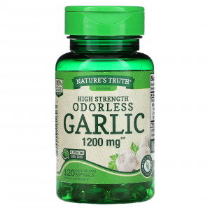 Nature's Truth, Odorless Garlic, High Strength , 1,200 mg, 120 Quick Release Softgels Nature's Truth, Odorless Garlic, High Strength , 1,200 mg, 120 Quick Release Softgels