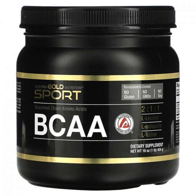 California Gold Nutrition, BCAA, AjiPure, аминокислоты с разветвленной цепью в порошке, 454 г (16 унций) California Gold Nutrition, BCAA, AjiPure, аминокислоты с разветвленной цепью в порошке, 454 г (16 унций)