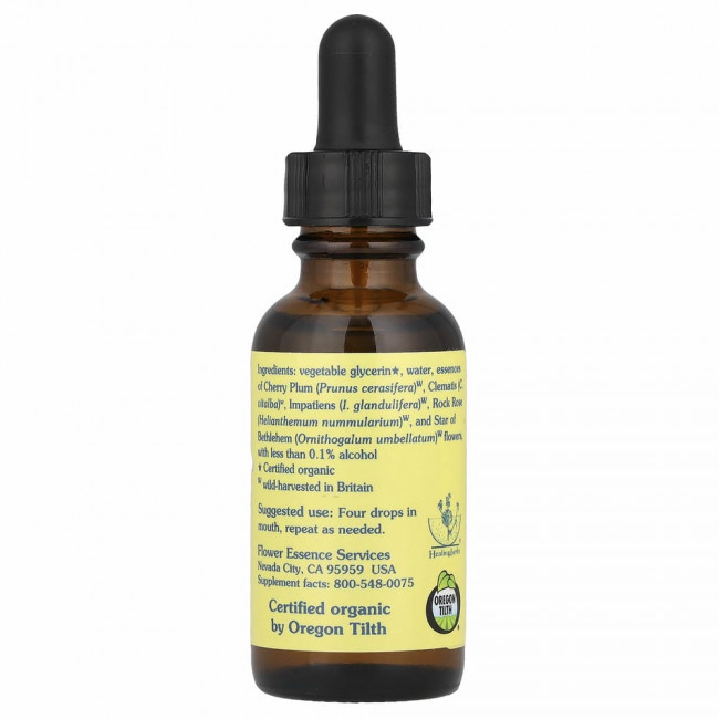 Flower Essence Services, Формула из пяти цветков, комбинация цветочных эссенций, безалкогольная, 30 мл (1 жидкая унция)