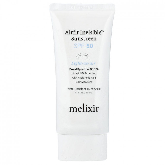 Melixir, Airfit Invisible™ Sunscreen, SPF 50, 1.7 fl oz (50 ml)