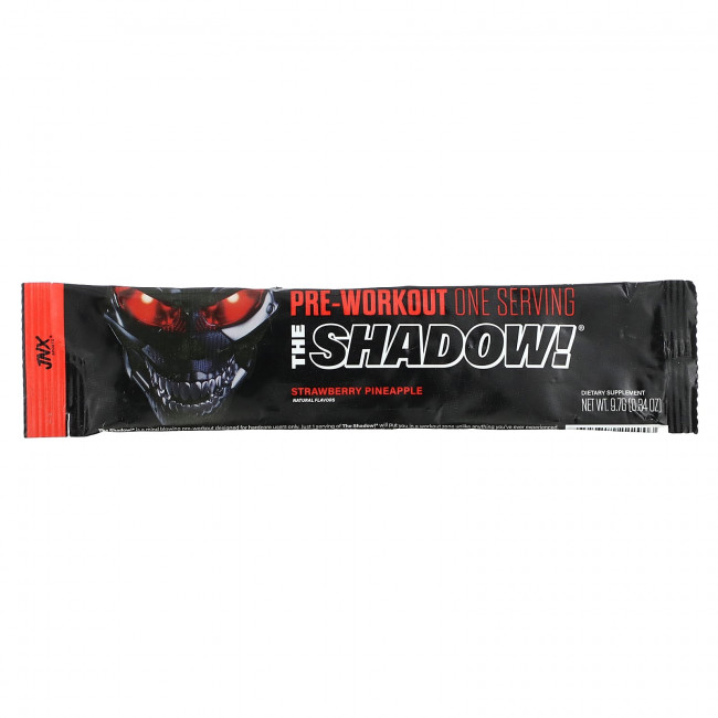 JNX Sports, The Shadow, перед тренировкой, клубничный и ананас, 1 шт., 9,7 г (0,34 унции) JNX Sports, The Shadow, перед тренировкой, клубничный и ананас, 1 шт., 9,7 г (0,34 унции)