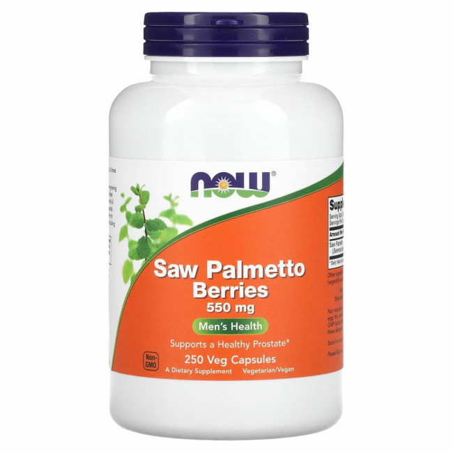 NOW Foods, ягоды серенои, 550 мг, 250 растительных капсул NOW Foods, ягоды серенои, 550 мг, 250 растительных капсул