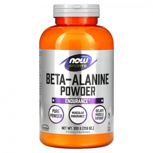 NOW Foods, Sports, бета-аланин, чистый порошок, 500 г (17,6 унций) NOW Foods, Sports, бета-аланин, чистый порошок, 500 г (17,6 унций)