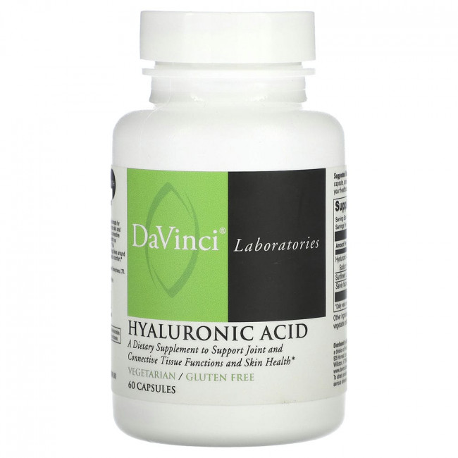 DaVinci Laboratories of Vermont, Гиалуроновая кислота, 60 капсул