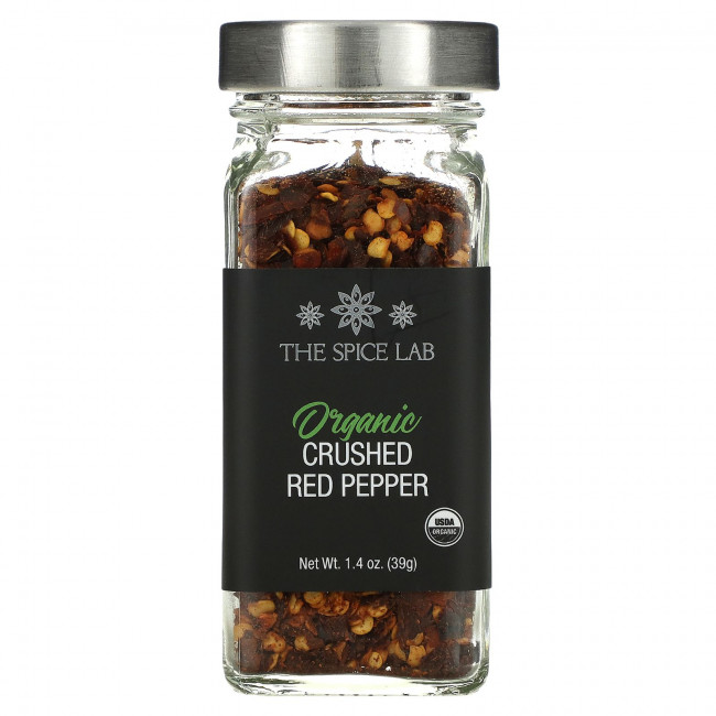 The Spice Lab, Органический измельченный красный перец, 39 г (1,4 унции) The Spice Lab, Органический измельченный красный перец, 39 г (1,4 унции)