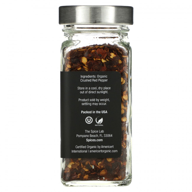 The Spice Lab, Органический измельченный красный перец, 39 г (1,4 унции) The Spice Lab, Органический измельченный красный перец, 39 г (1,4 унции)