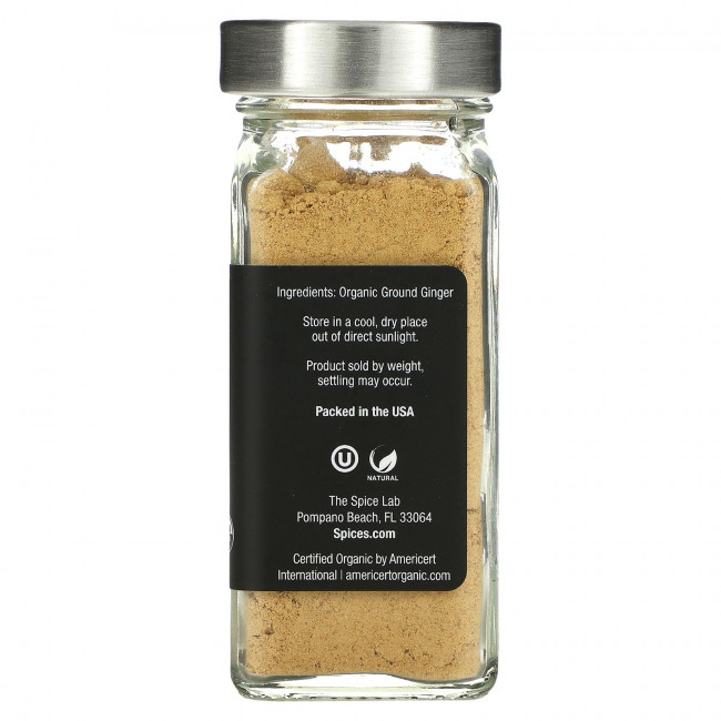 The Spice Lab, Органический молотый имбирь, 42 г (1,5 унции) The Spice Lab, Органический молотый имбирь, 42 г (1,5 унции)
