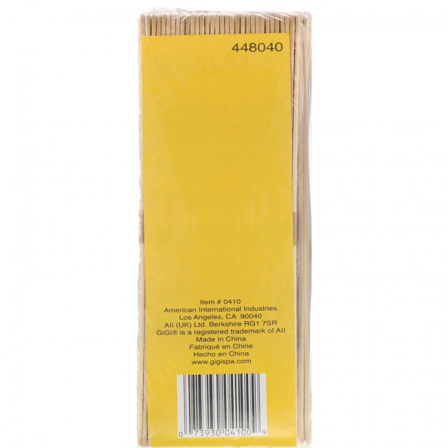Gigi Spa, Large Applicators for Bikini Line & Body Waxing, 100 Applicators Gigi Spa, Large Applicators for Bikini Line & Body Waxing, 100 Applicators