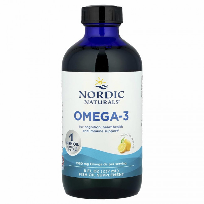 Nordic Naturals, омега-3, лимон, 237 мл (8 жидк. унций) Nordic Naturals, омега-3, лимон, 237 мл (8 жидк. унций)