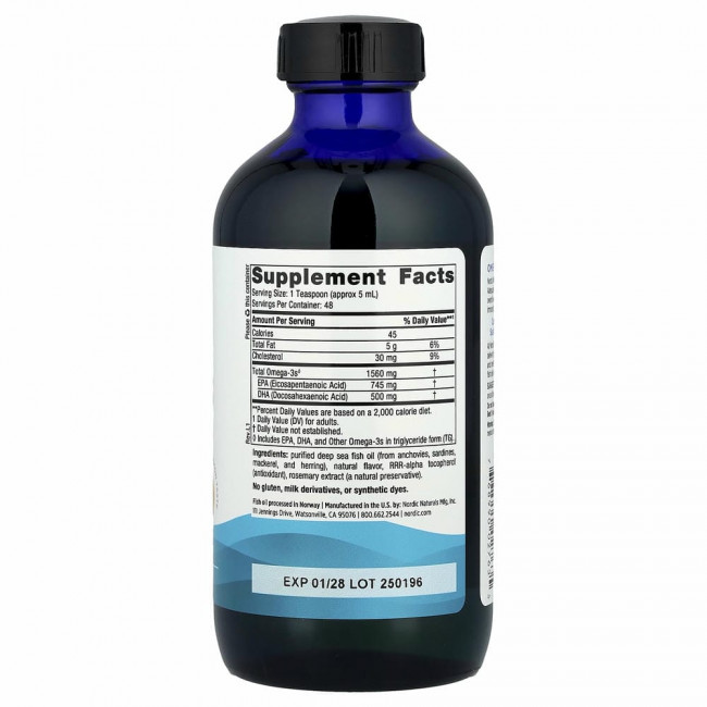 Nordic Naturals, омега-3, лимон, 237 мл (8 жидк. унций) Nordic Naturals, омега-3, лимон, 237 мл (8 жидк. унций)