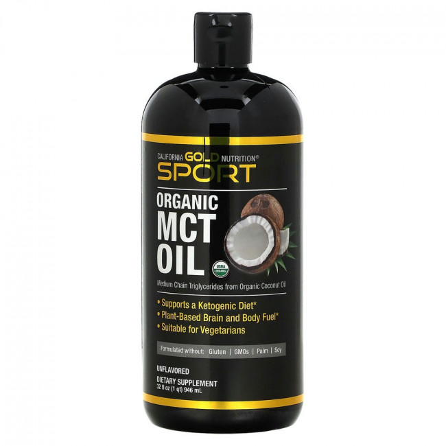 California Gold Nutrition, SPORTS, органическое масло MCT, неароматизированное, 946 мл (32 жидк. унции) California Gold Nutrition, SPORTS, органическое масло MCT, неароматизированное, 946 мл (32 жидк. унции)
