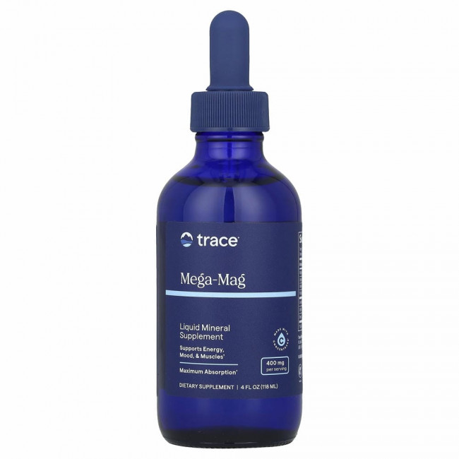 Trace Minerals ®, Mega-Mag с низким содержанием натрия, 400 мг, 118 мл (4 жидк. унции) Trace Minerals ®, Mega-Mag с низким содержанием натрия, 400 мг, 118 мл (4 жидк. унции)