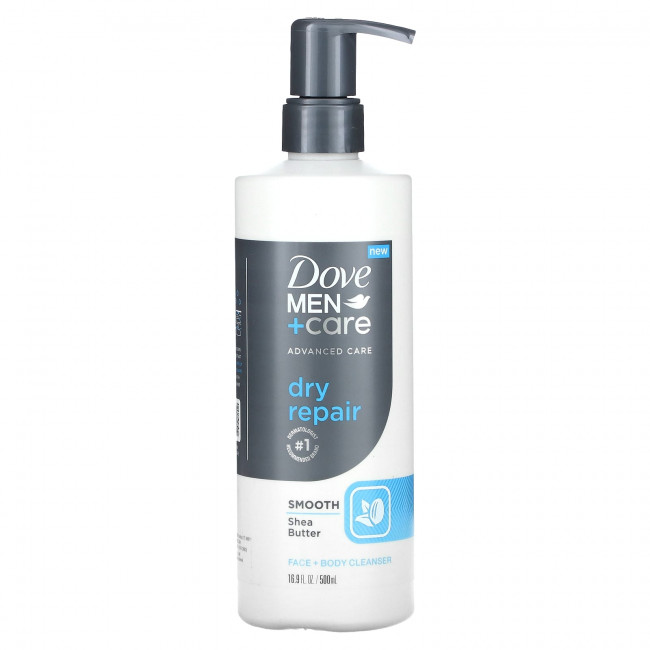 Dove, Men + Care, очищающее средство для лица и тела, сухое восстановление, 500 мл (16,9 унции) Dove, Men + Care, очищающее средство для лица и тела, сухое восстановление, 500 мл (16,9 унции)