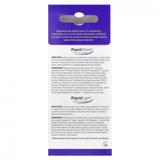 Набор для наращивания ресниц RapidLash, необходимый для круглосуточного использования, 2 штуки (товар снят с производства)