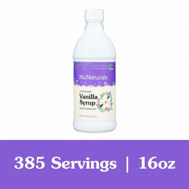 NuNaturals, NuStevia, ванильный сироп, 16 жидких унций (47 л) NuNaturals, NuStevia, ванильный сироп, 16 жидких унций (47 л)