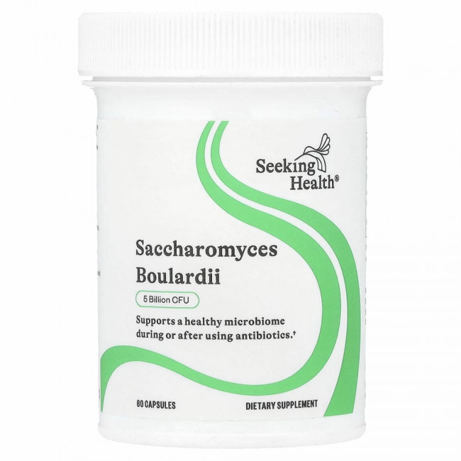 Seeking Health, Сахаромицеты Буларди, 5 млрд КОЕ, 60 вегетарианских капсул