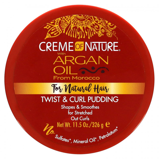 Creme Of Nature, Пудинг Twist & Curl с аргановым маслом из Марокко, 326 г (11,5 унции) Creme Of Nature, Пудинг Twist & Curl с аргановым маслом из Марокко, 326 г (11,5 унции)