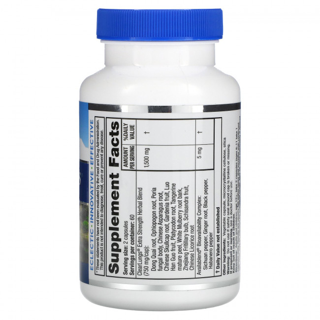 RidgeCrest Herbals, ClearLungs, особая сила, 120 веганских капсул RidgeCrest Herbals, ClearLungs, особая сила, 120 веганских капсул