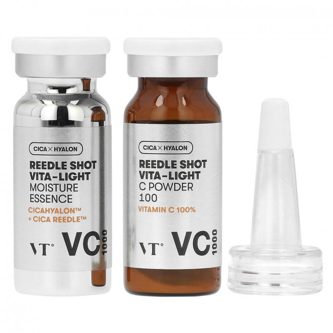 VT Cosmetics, Reedle Shot Vita-Light, тонизирующая эссенция, набор из 2 предметов (снят с производства)